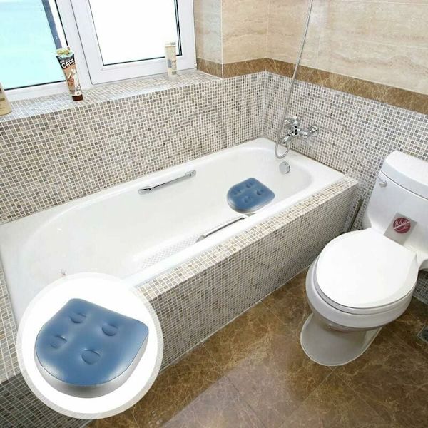 Oppblåsbart badekarsete, massasjepute for spa og jacuzzi