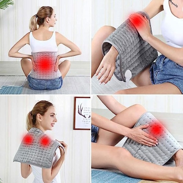 Sähköinen Peitto, Lämmittävä Sähköpeitto, Pehmeä 12x24 Tuuman Peitto 6 Lämpötilan Asetuksella, Terapia