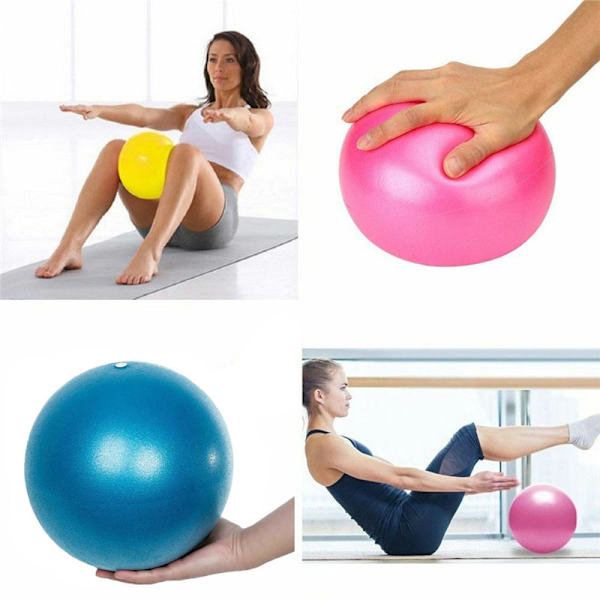 6 Tums Uppblåsbar Frostad Explosionssäker Mini Fitnessboll