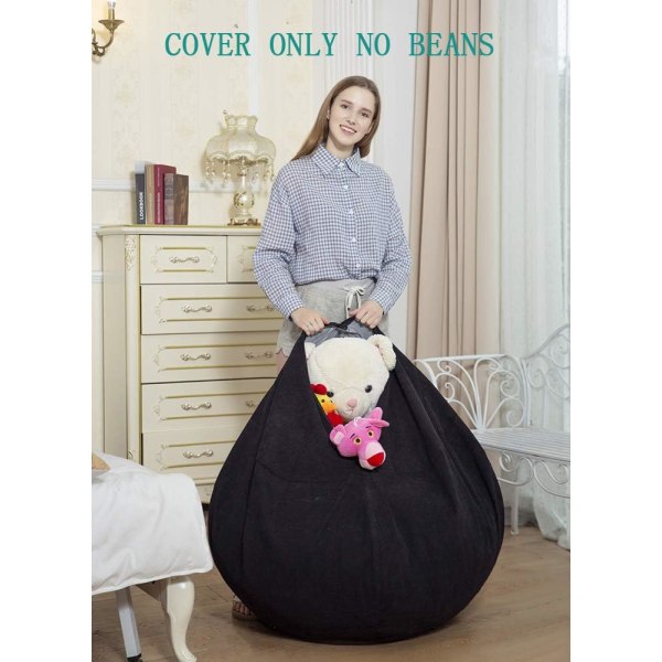 Uppstoppade djur Förvaring Bean Bag Cover 27,56 x 31,5 tum