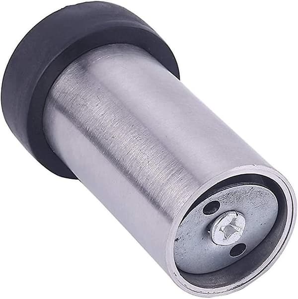 Gulvstopp i rustfritt stål, 8 cm, dørstopper (4-pakning)