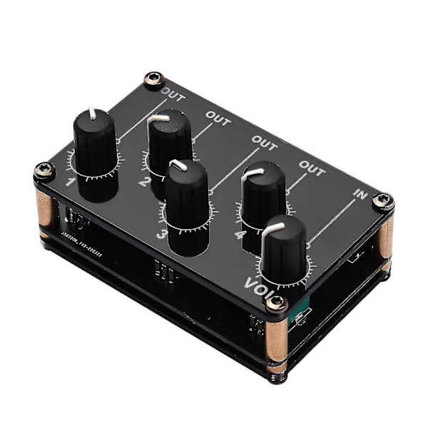 1-in-4-out Passiivinen miksausmoduuli Mini Stereo 4-kanavainen Passiivinen mikseri Audiomikseri 1 Audiotulo 4 O 1-in-4-out