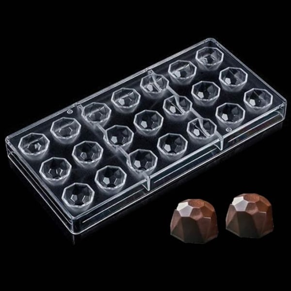 21-håls Chokladform, DIY Transparent Form, DIY Choklad