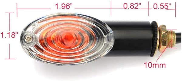4 stk. Motorcykel Blinklys Mini Blinklys 12V