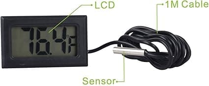 LCD Digital Termometer Temperaturmätare med Extern Givare