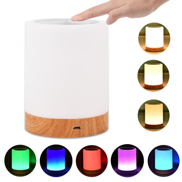 1 pcs Dimmable Touch Bedside Lamp, Cordless Battery Powered LED