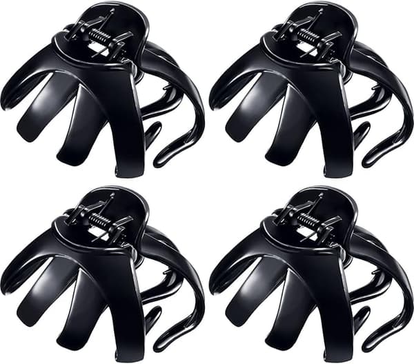4 suurta mustetta (8 cm) liukumattomat hämähäkkipinnit