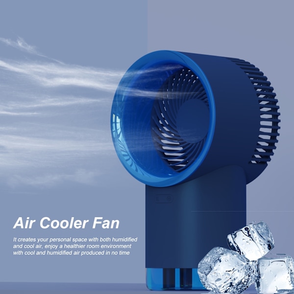 Skrivebordsluftkølerventilator Usb-drevet 3 hastigheder Misting Fan Quiet Fan