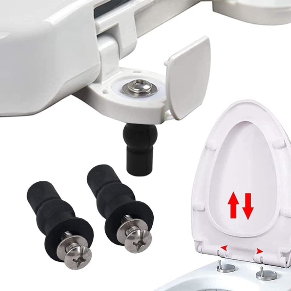 4-pack Toalettstolsskruvar, Universal Fästningssats med