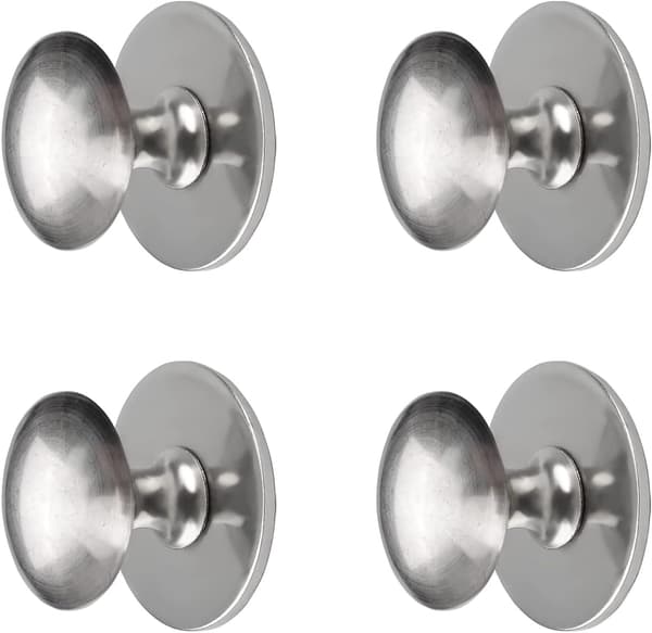4 stycken (Silver, 35mm*25mm) rostfria lådhandtag