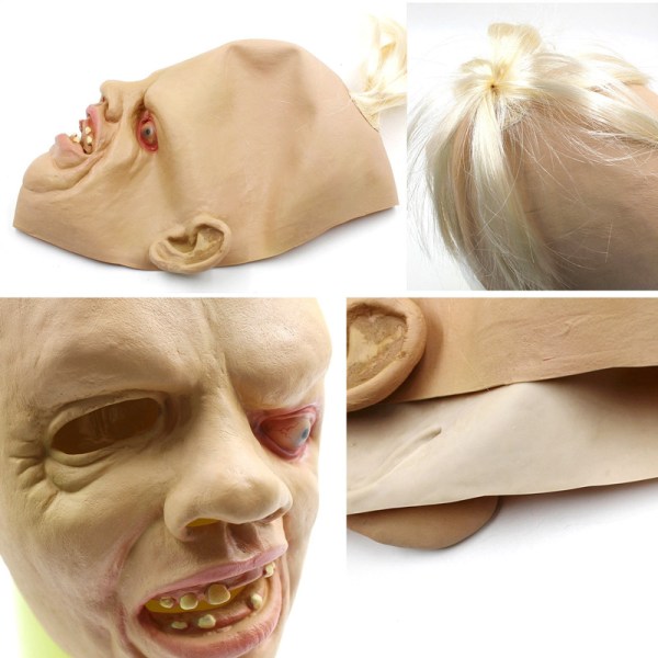 Halloween Kostumefest Latex Goonies Sloth Menneskehovedmaske