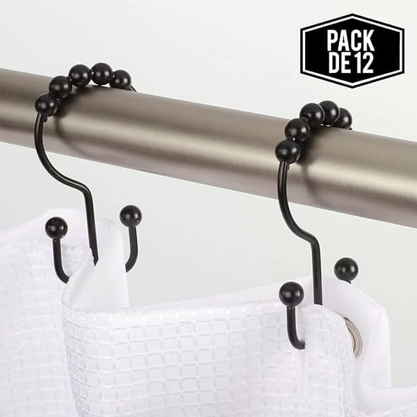 Vändbara Duschdraperihakar (12-pack) - Hög Kvalitet