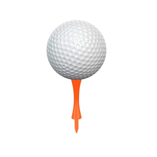 70mm Golf-nåle 100-pak Sæt af Plastikmateriale Orange
