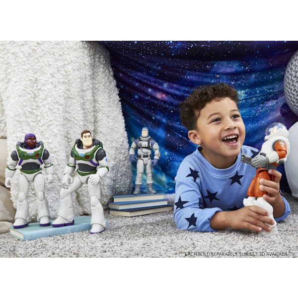 Disney och Pixar Lightyear Buzz Stor Actionfigur, Space Ranger Alpha med Tillbehör, 12 Rörliga Leder, 1