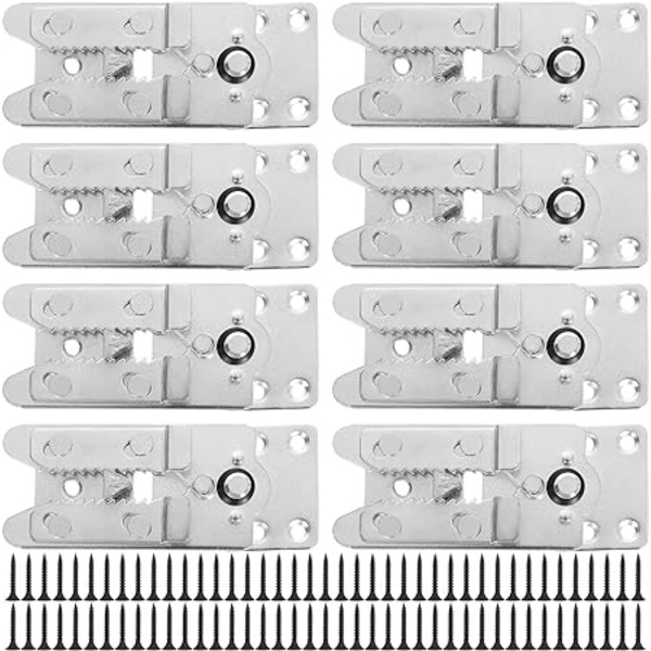 8 stk. Sofa Sektionsforbindelser, Galvaniseret Jern Sofa Sektion