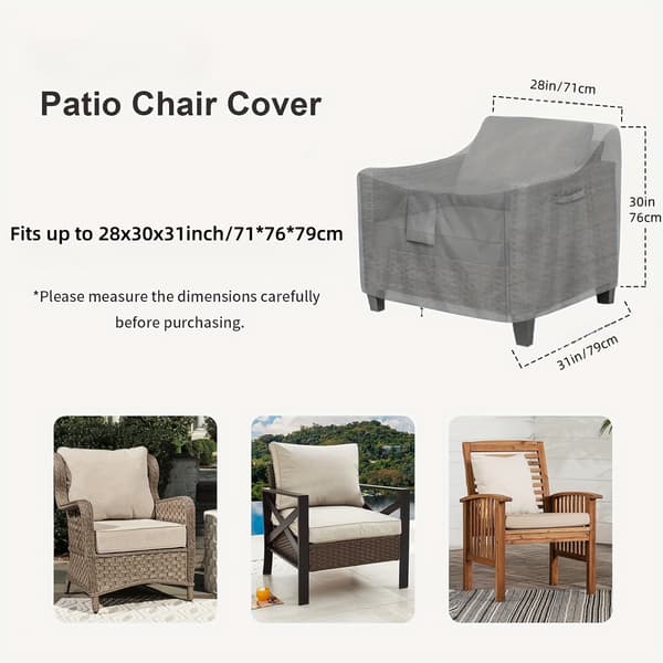 Beskyttelsestrekk for stabel med stoler 71x76x59 cm i polyester