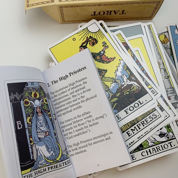 1 st Englesk original Tarot-kortlek med 78 kort