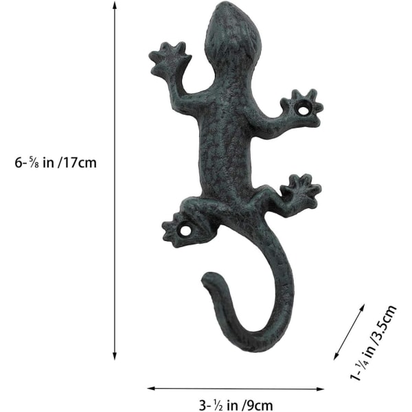 3 st väggkrokar, järnklädhängare, robust retrodesign väggkrok