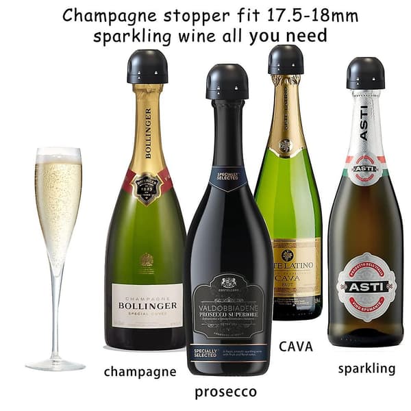 3 stk. Champagne Stopper, Leakproof Champagne Stoppers, Professiona
