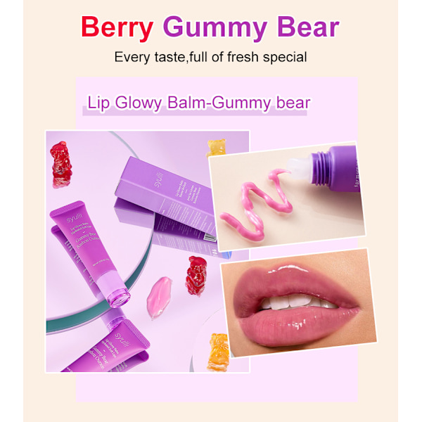 Glowy Balm - Fuktar, Ger Glans, Lätt, Återfuktar & Färgar med Sheasmör