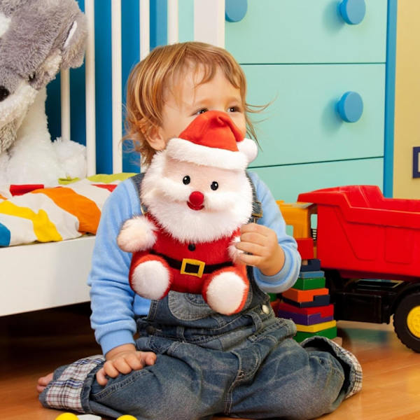 Jultomte Plyschleksak, Julplyschdocka, Jultomte Ornament Plysch, Semesterfylld Tomte, Julplyschleksaker, Jultomte