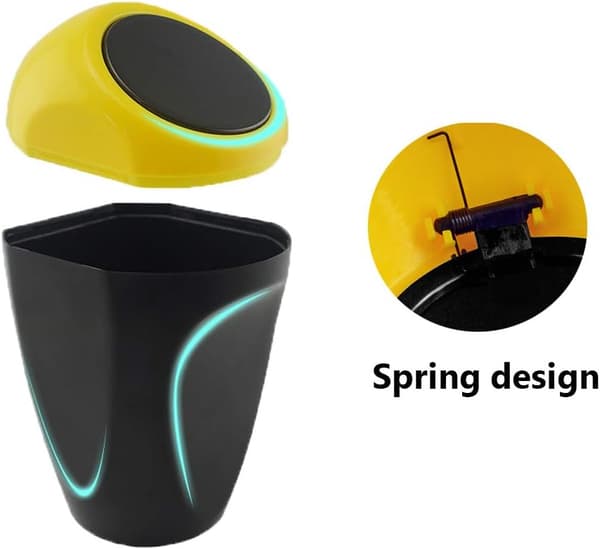 2-pack Mini Bil Sopbehållare för Bil, Hem, Kontor Sopförvaring