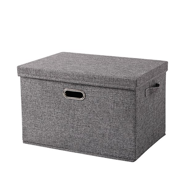 Stora hopfällbara förvaringskorgar (34 x 24 x 18 cm) med lock [1