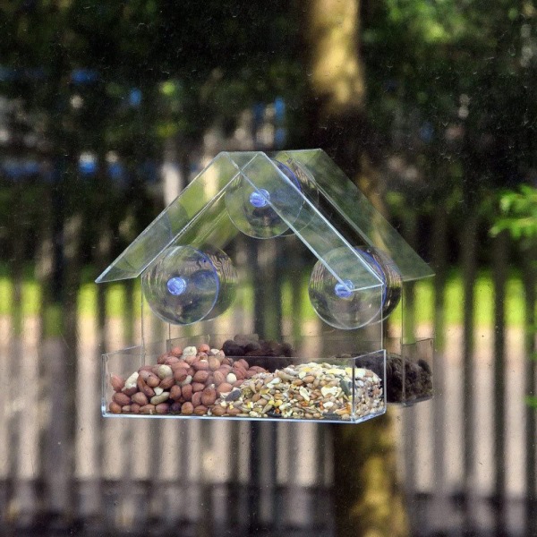 Transparent akrylfoderautomat, 3 starka sugkoppar, 15 x 15 x 6