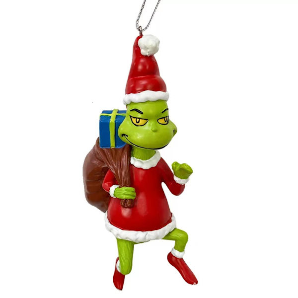 1 Julemandens Elf Grinch Dekoration Harpiks Håndværk Vedhæng Jul