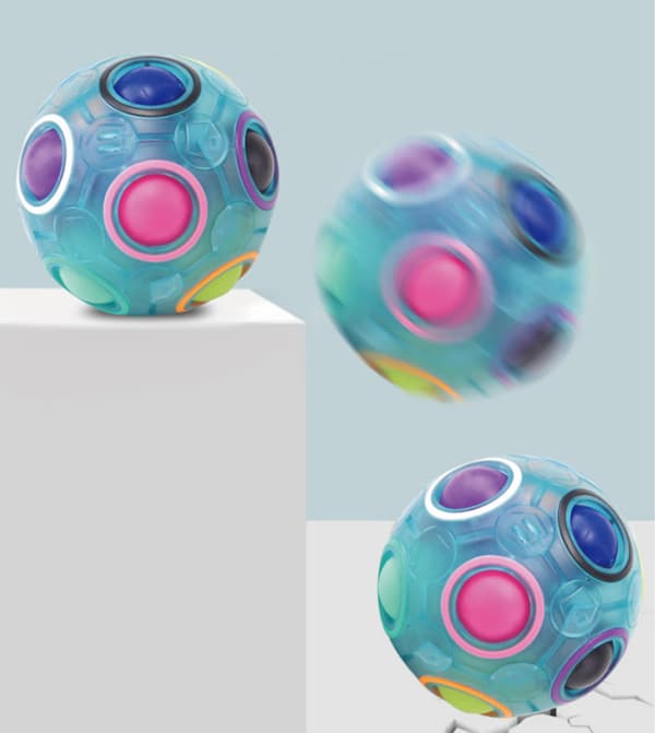 Magic Rainbow Ball Regnbue Magic Regnbue Ball Puslespill Terning Terning fo