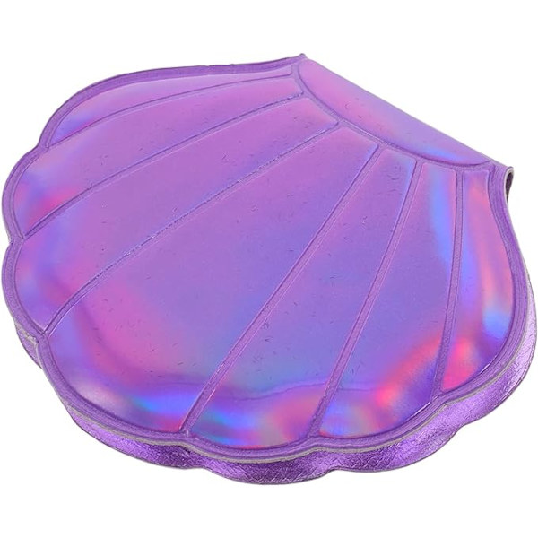 1 lilla skal spejl, makeup spejl foldbar dobbeltsidet