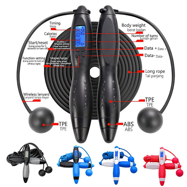 Hoppetov med Elektronisk Tæller til Voksne - Digital Tælling