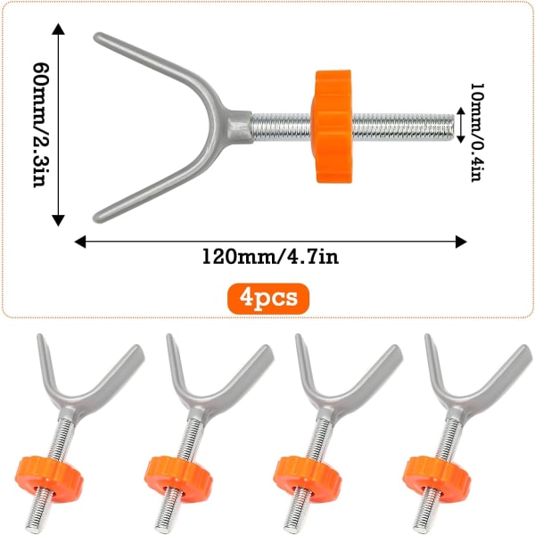 Dog Safety Gate Dog Safety Gate Stair Opening Y-Clamp Bracket 4