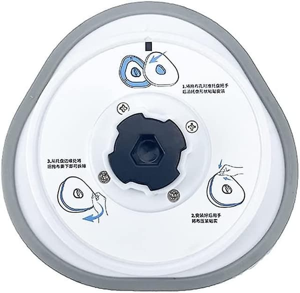 for J2 Sweeping Robot Tilbehør, Rotary Mop Assembly, Mopping Cloth for Mop Module