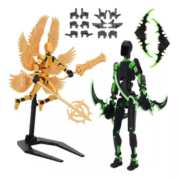 Set med 3D-printade actionfigurer T13, figurset