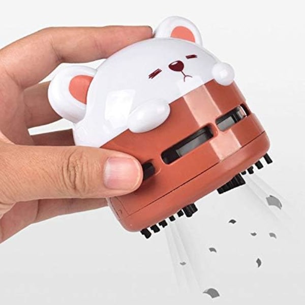 1 stk Bærbar Skrivebords-Bilstøvsuger USB Oppladbar Mini