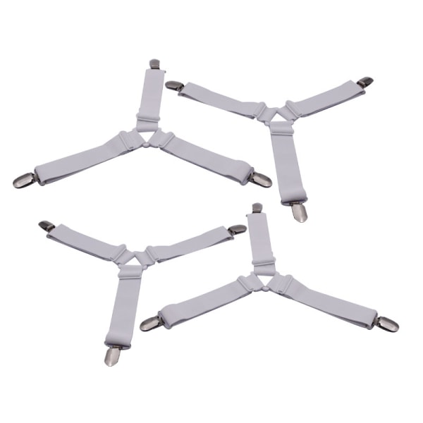 (Hvit, 4 klips) 4 klips seng kileholder seng ark fester