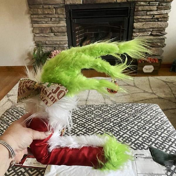 Kedejin Julgransdekorationer Grinch Arm Ornament Söt Jul Grinch Elf Arm Ornament