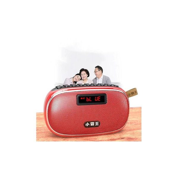 W23 Kannettava Radio Walkman Kortti Usb Monitoiminen Digitaalinen Kappalevalinta Bluetooth-Kaiutin Punainen