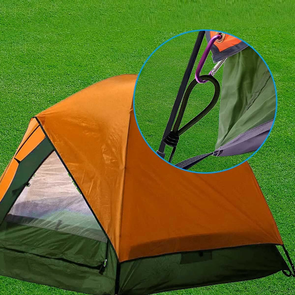 25 st campingtält elastiska spännen 15 cm fasta band elastiska