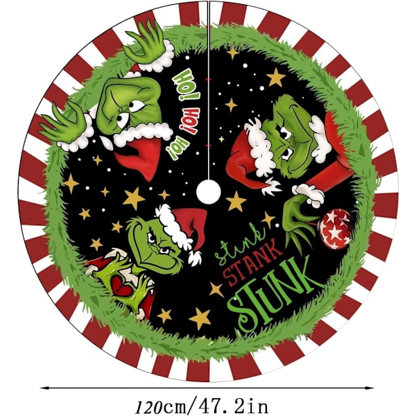 Julklappsskjort 48 Tum Grön Julklappsskjort Mjuk Plysch Julgransskjort Nyår Bondgård Julgran D