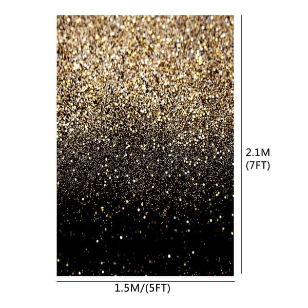 1,5 * 2,1 meter flash guldprik baggrundsfotostudie