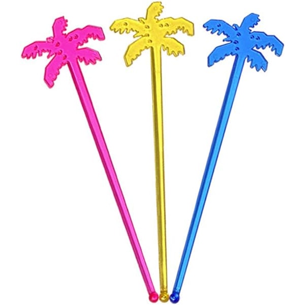 Tropical Palm Omrører Cocktail Omrører Stick Drikkerører 50