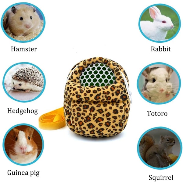Hamstertransportväska 22x18cm, Bärbar Väska för Små Djur,