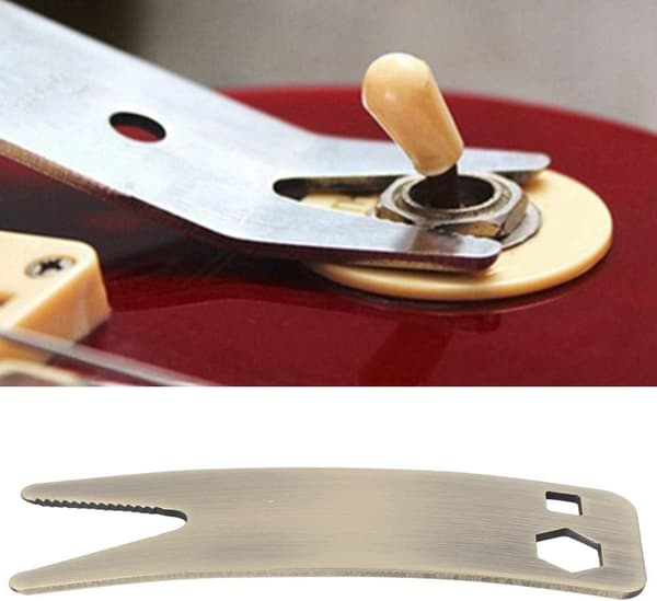 1 gitarrnøkkel, multiverktøy for å stramme instrument