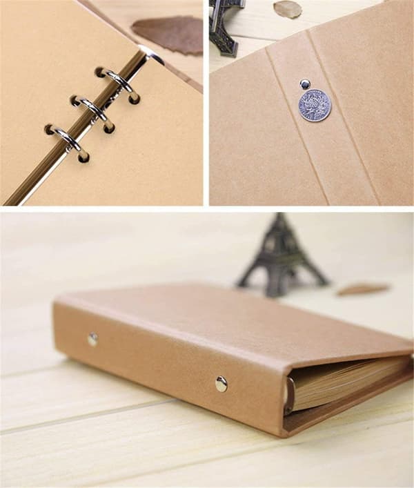 1 st Kraft Binder Shell A5 Tom Kraft Sheet Mapp Anteckningsblock