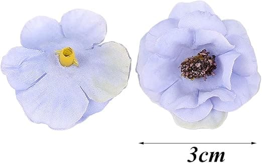 100 Kunstige Blomster 3cm Hode Daisy Kunstig Håndlaget
