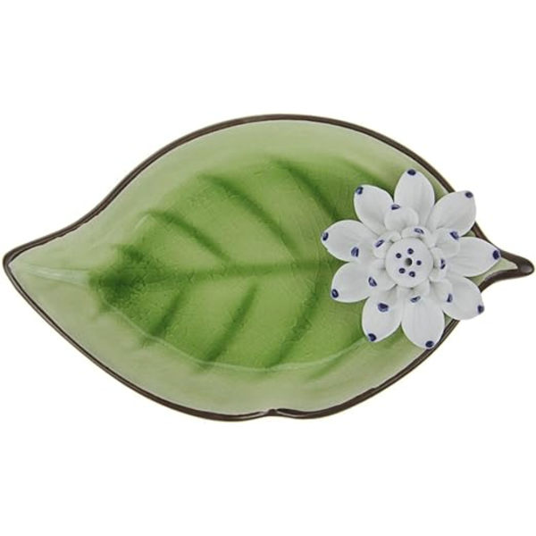 1 stk Lotus røgelsesholder, keramisk Buddha røgelse, vintage