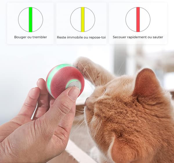 Smart Teasing CAT Leketoy, Selvroterende Hoppende Smart Ball for