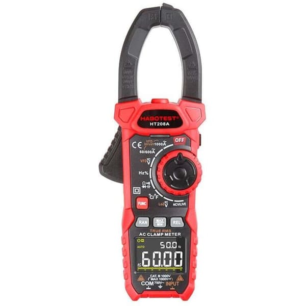 1000A AC/DC -virtapihtimittari, ammattimainen True-RMS -virtapihtimittari, VFD,